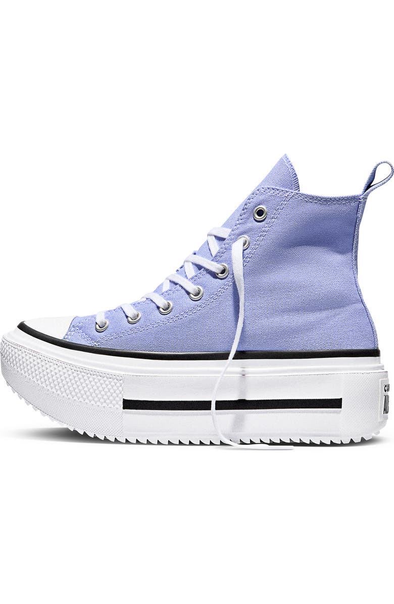 Converse Kids' All Star Lift High Top Platform Sneaker, Alternate, color, Very Peri/ White/ Egret