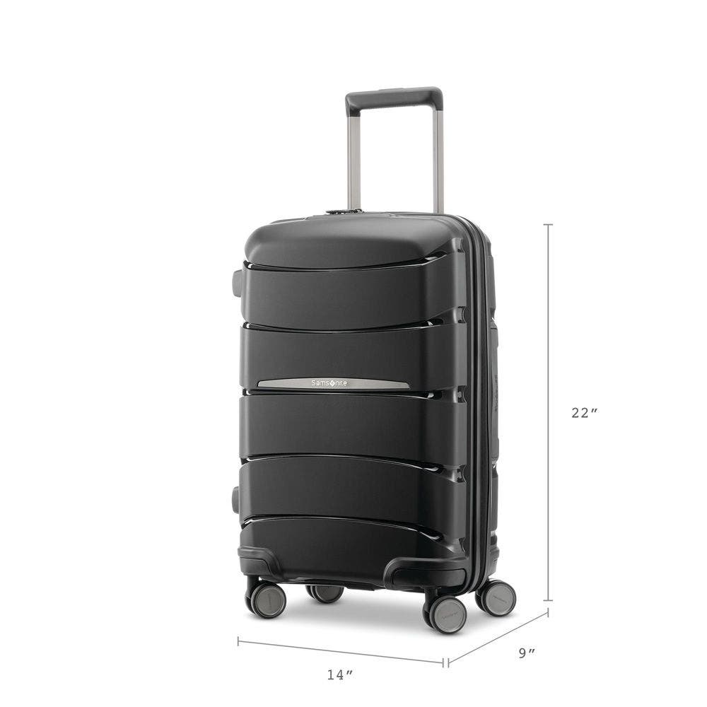 Samsonite Better Than Basics Drop Bottom Weekender & Outline Pro Carry-On 2-Piece Set, Alternate, color, Midnight Black