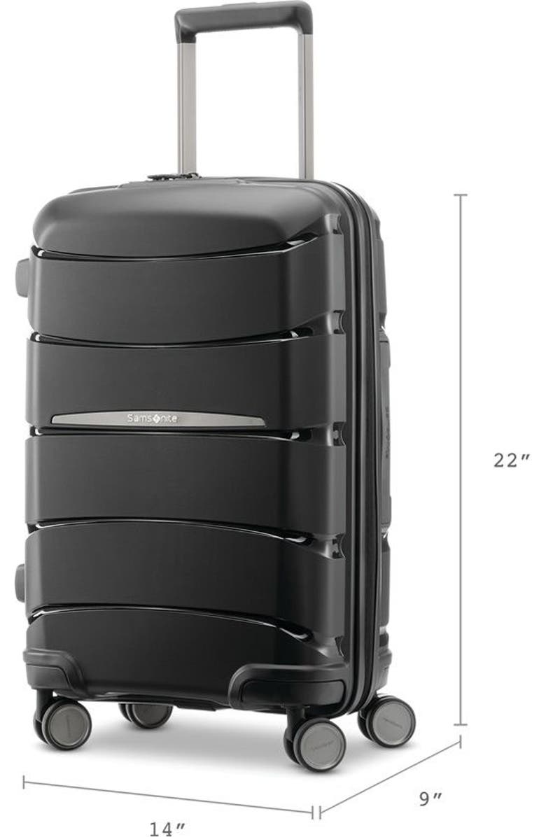 Samsonite Better Than Basics Drop Bottom Weekender & Outline Pro Carry-On 2-Piece Set, Alternate, color, Midnight Black