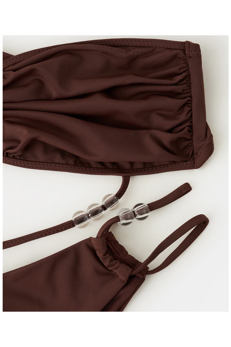 Bandeau Bikini Top, Alternate, color, RUSSET