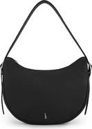 behno Ina Crescent Pebble Leather Crossbody Bag