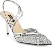 Nine West Pertee Crystal Embellished Ankle Strap Pump