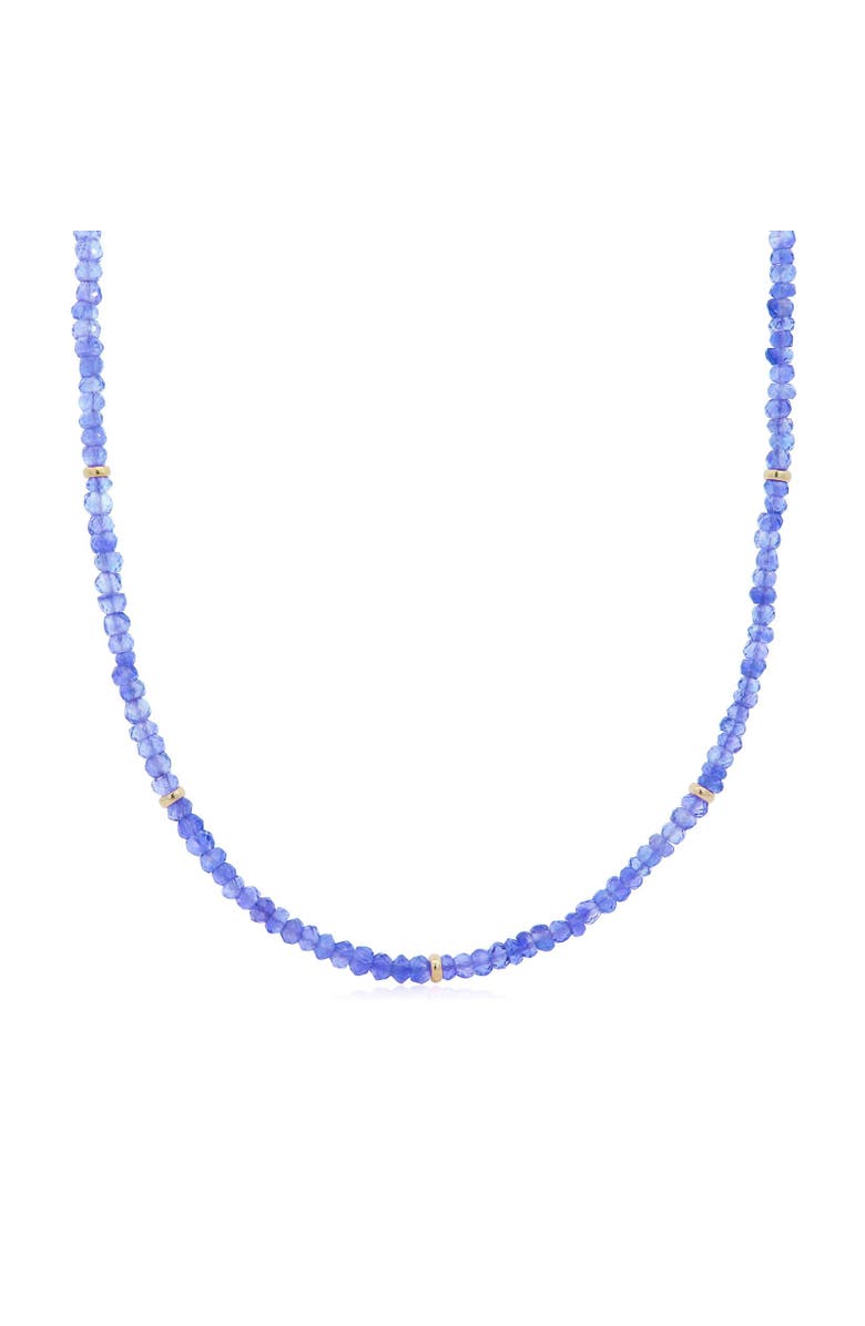 The Lovery Fine Jewelry Tanzanite Bead Necklace, Main, color, Tanzanite