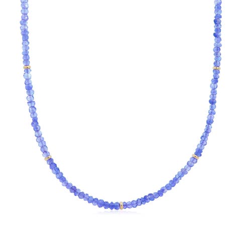 Tanzanite Bead Necklace
