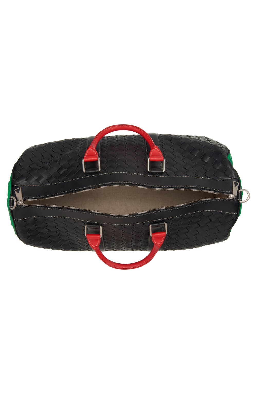 Medium Classic Intrecciato Colorblock Duffle Bag, image 5 of 8