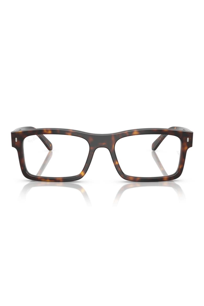 54mm Rectangular Optical Glasses, Main, color, HAVANA