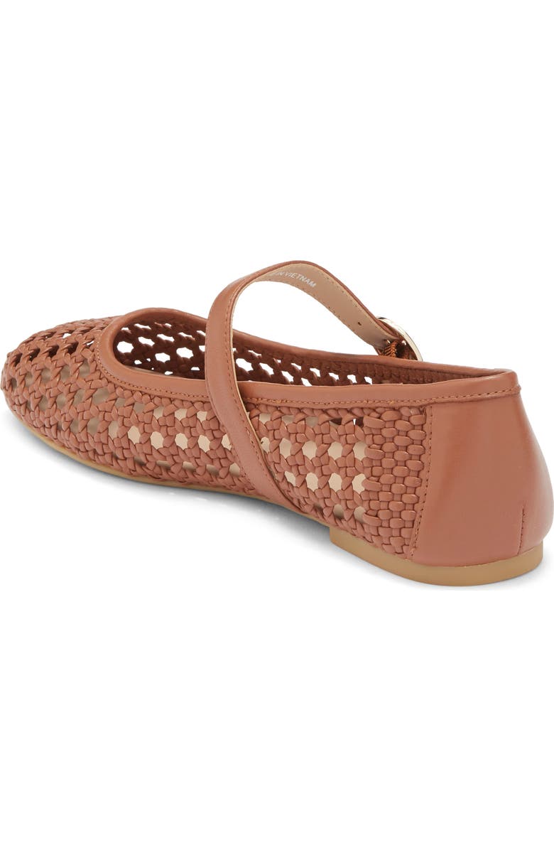 Stuart Weitzman Freya Mary Jane Flat, Alternate, color, Saddle