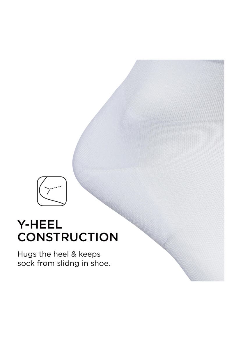 High Performance Max Cushion Quarter Sock  MoistureWicking Athletic Socks, Alternate, color, White