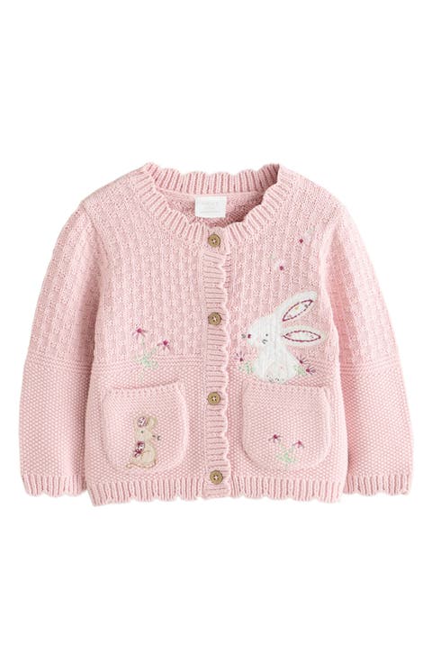Bunny Embroidered Cardigan