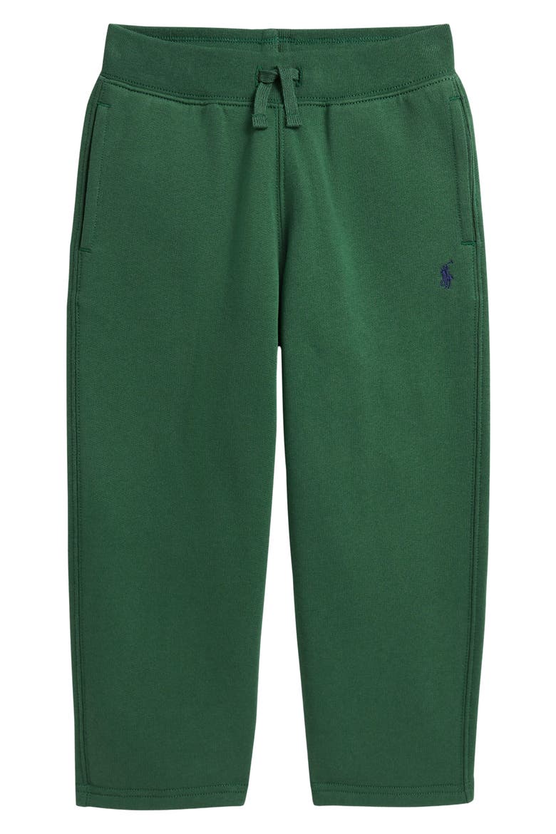 Kids' Fleece Drawstring Pants, Main, color, VERANO GREEN/ C0794