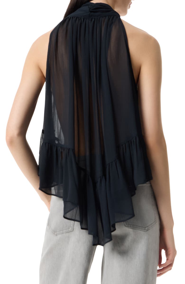 Robert Rodriguez Kellie Volume Halter Top, Alternate, color, Black