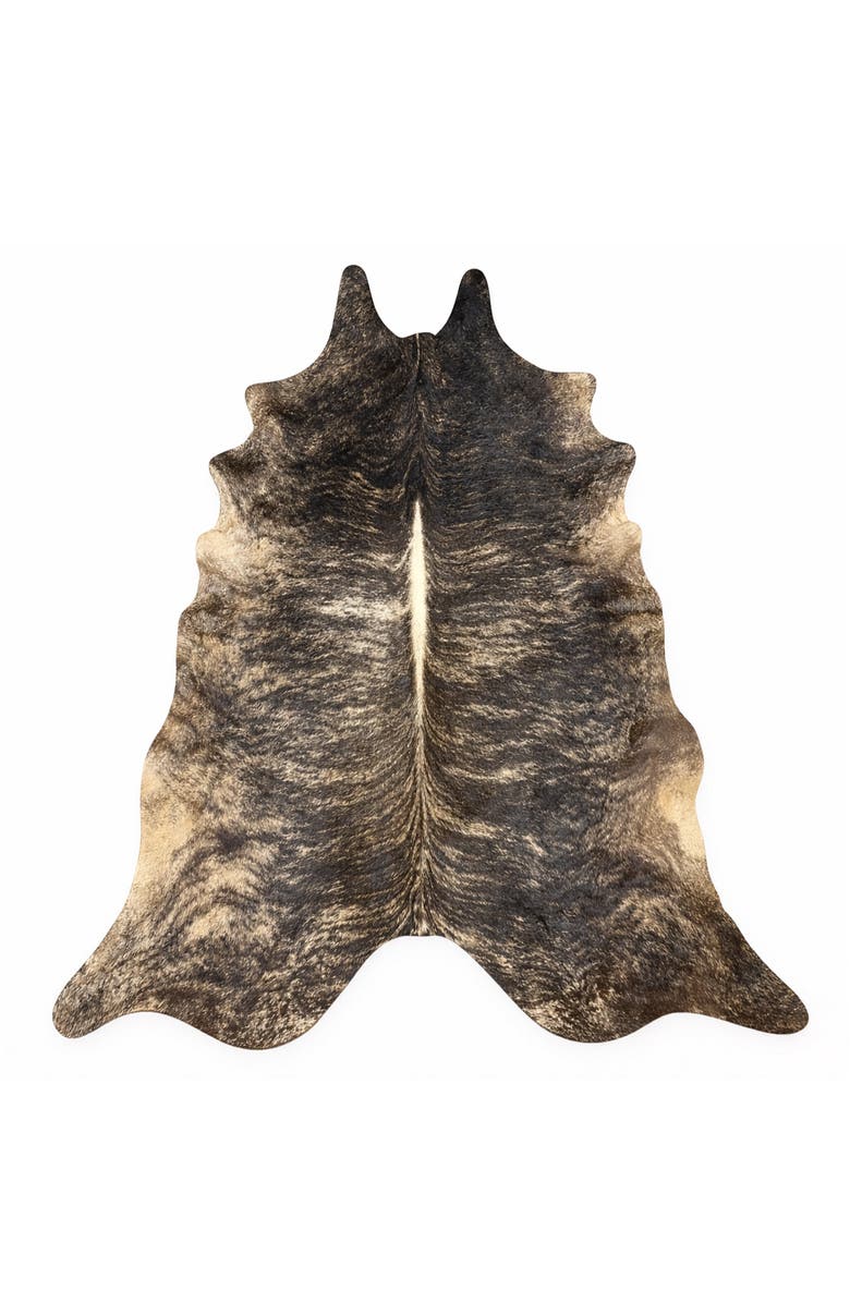 Rhacam Eco Hide Brindle Cowhide Rug  8'11" × 6'6", Main, color, Brindle