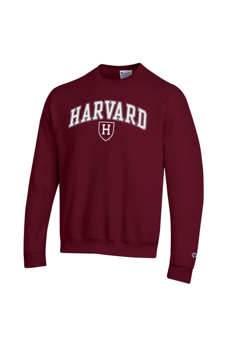 Champion Men's Champion  Crimson Harvard Crimson Arch Over Logo Pullover Sweatshirt, Alternate, color, Crimson
