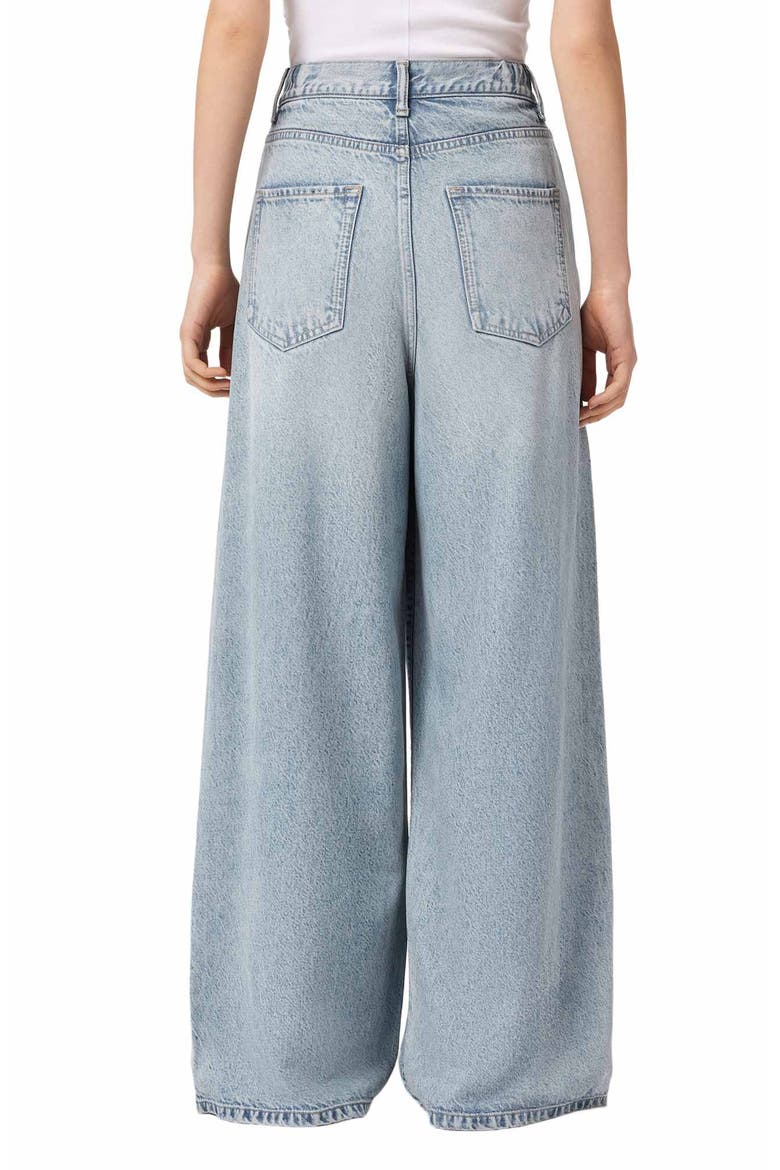 Haze Pleat Wide Leg Jeans, Alternate, color, LIGHT INDIGO