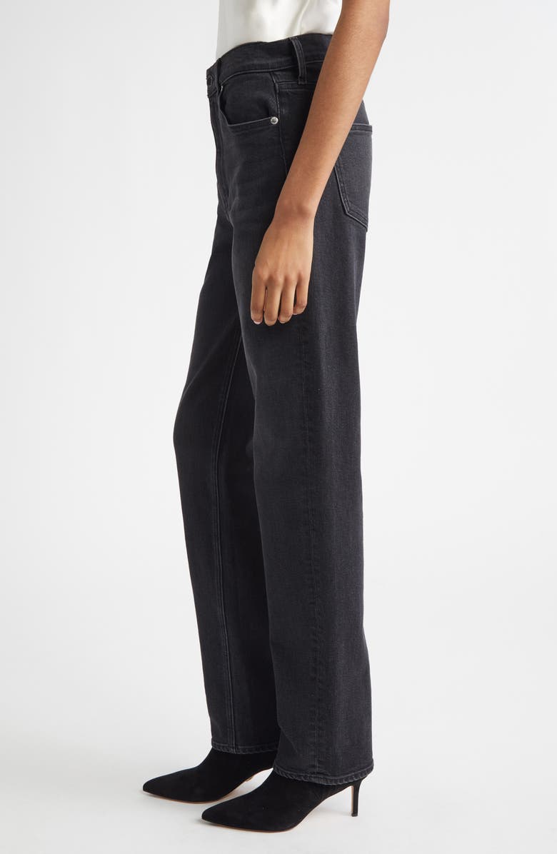 Veronica Beard Harley High Waist Arc Leg Jeans, Alternate, color, Washed Onyx