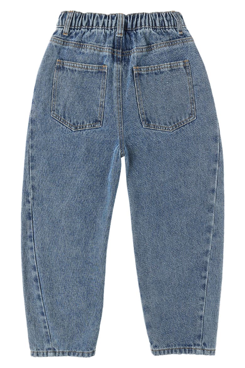 Kids' Barrel Leg Jeans, Alternate, color, INDIGO