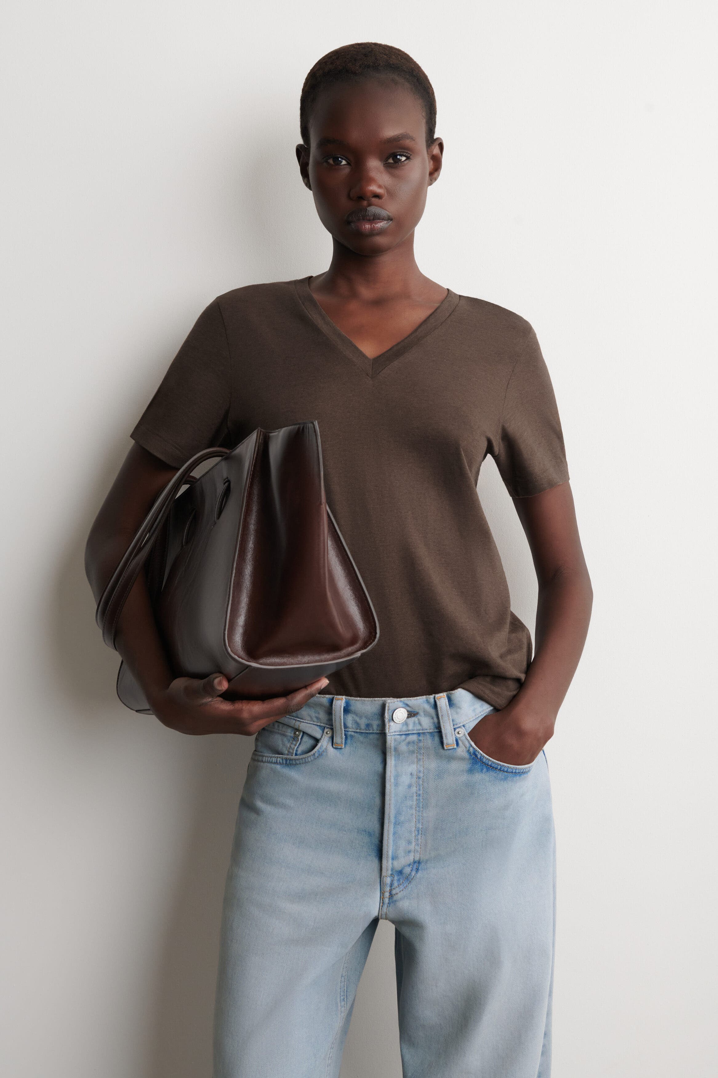 Cotton V-Neck T-Shirt - image 5