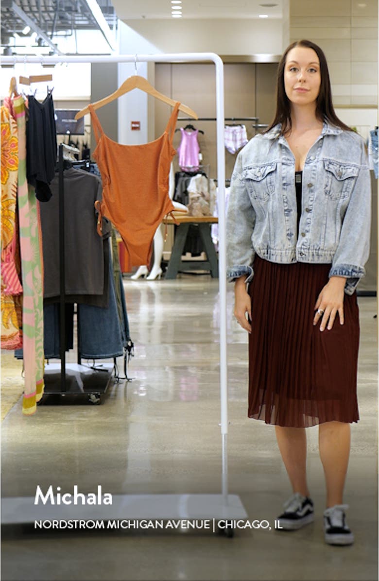 Gemma Cinched Tie One-Piece Swimsuit, sales video thumbnail