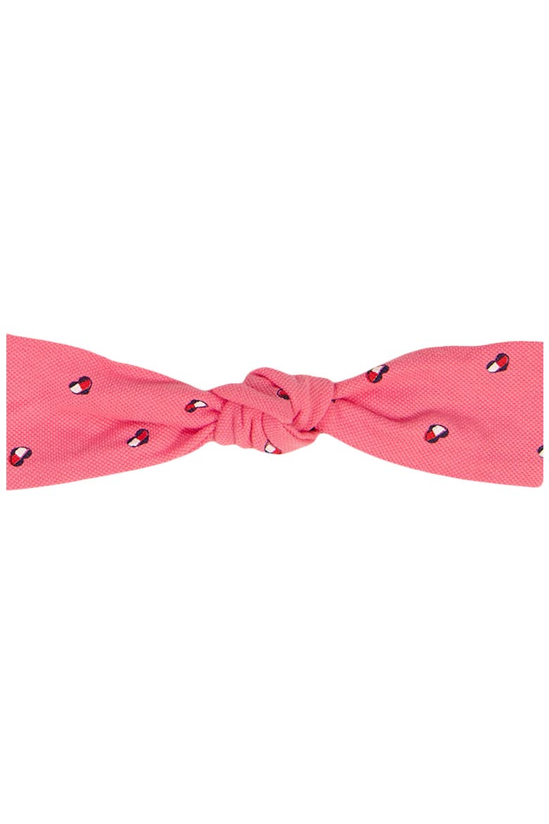 Tommy Heart Logo Bubble Bodysuit & Headband Set, Alternate, color, PINK MULTI