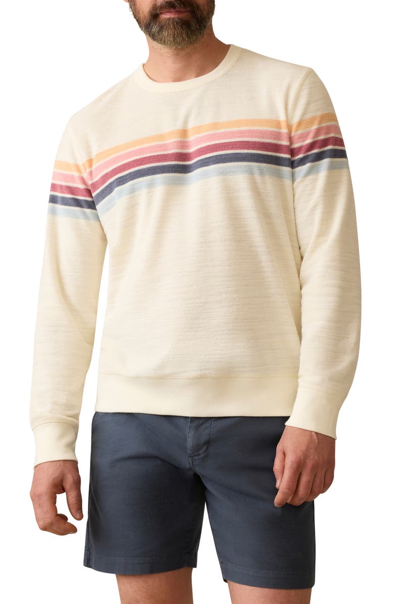 Faherty Cabana French Terry Crewneck Sweatshirt, Main, color, 