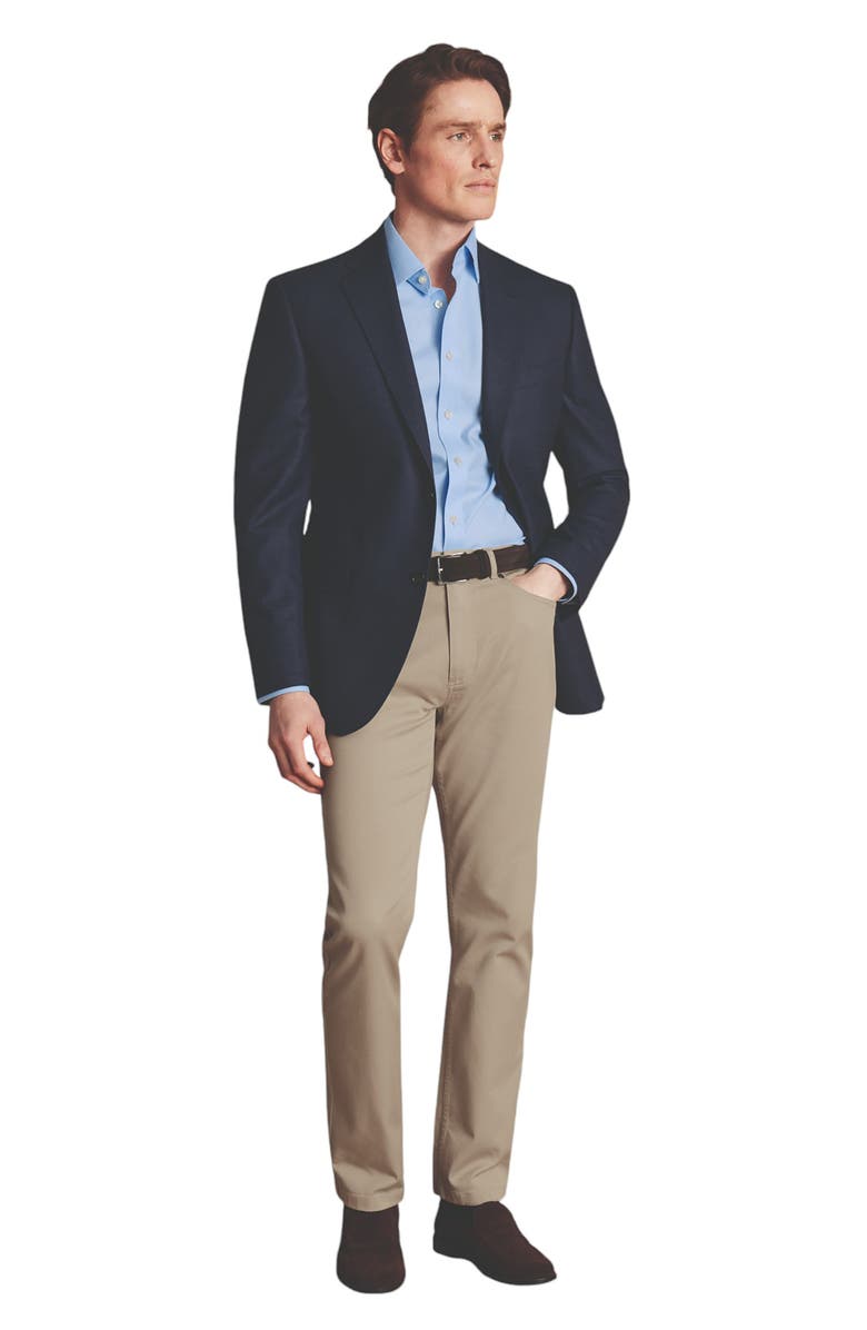 Charles Tyrwhitt Proper Blazer Slim Fit Jacket, Alternate, color, Steel Blue