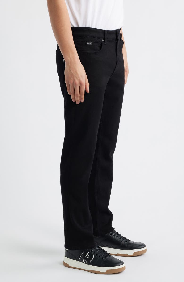 BOSS Delaware Slim Fit Jeans, Alternate, color, Blk