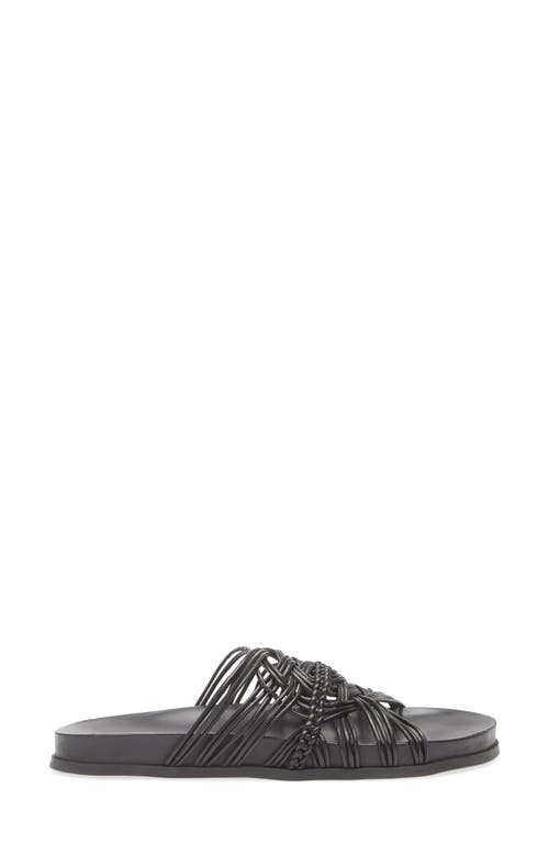 Jeffrey Campbell Intwined Slide Sandal In Black