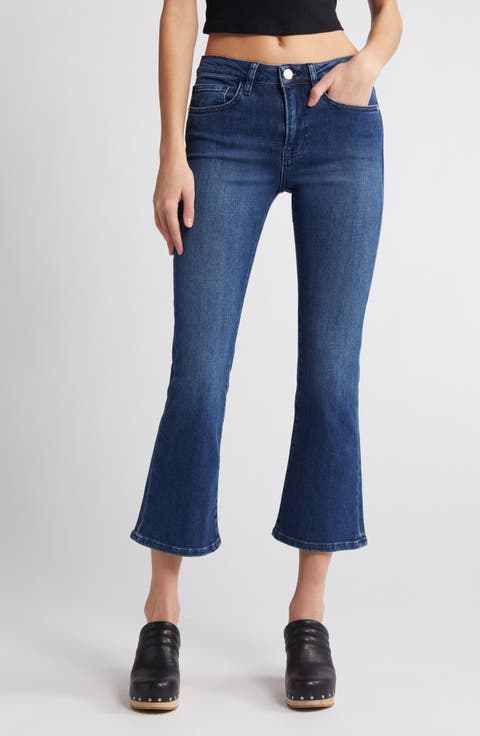 Le Crop Mid Rise Mini Boot Jeans (Melville)