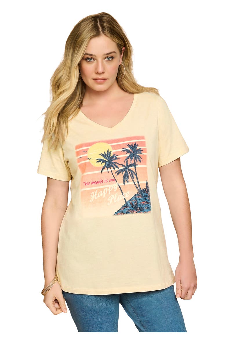 Graphic Tee, Main, color, BEACH PRINT