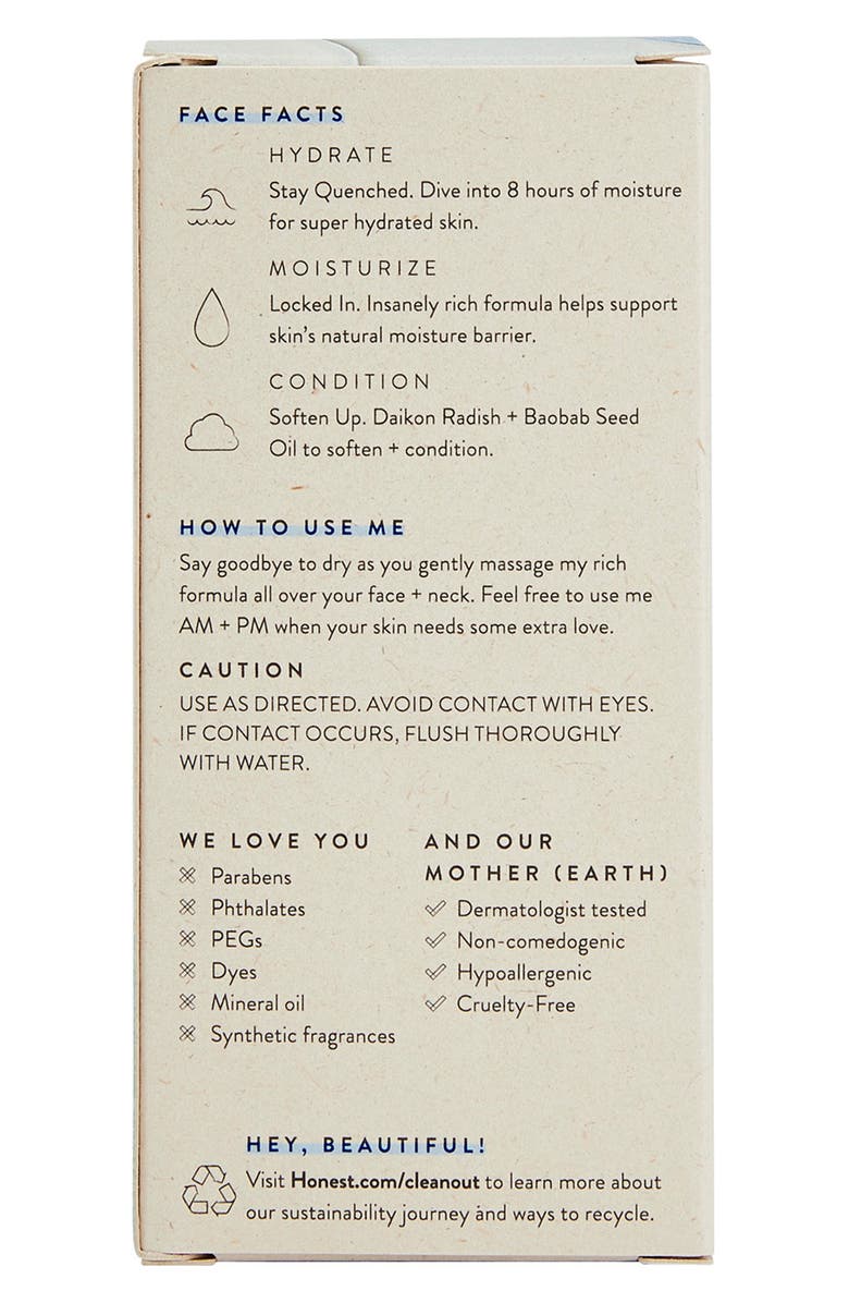 HONEST BEAUTY Deep Hydration Face Cream, Alternate, color, 