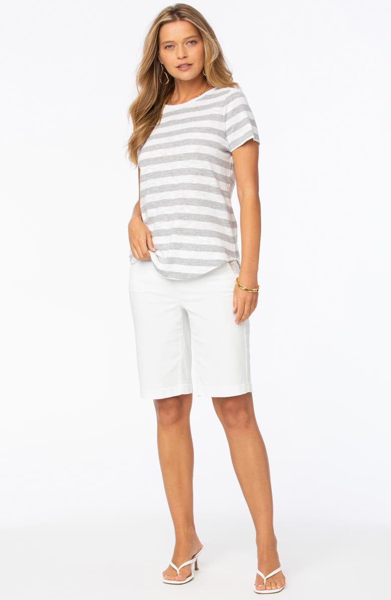 NYDJ Rugby Stripe Short Sleeve T-Shirt, Alternate, color,