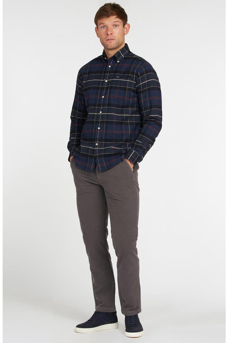 Lutsleigh Plaid Button-Up Shirt, Alternate, color, NAVY MARL