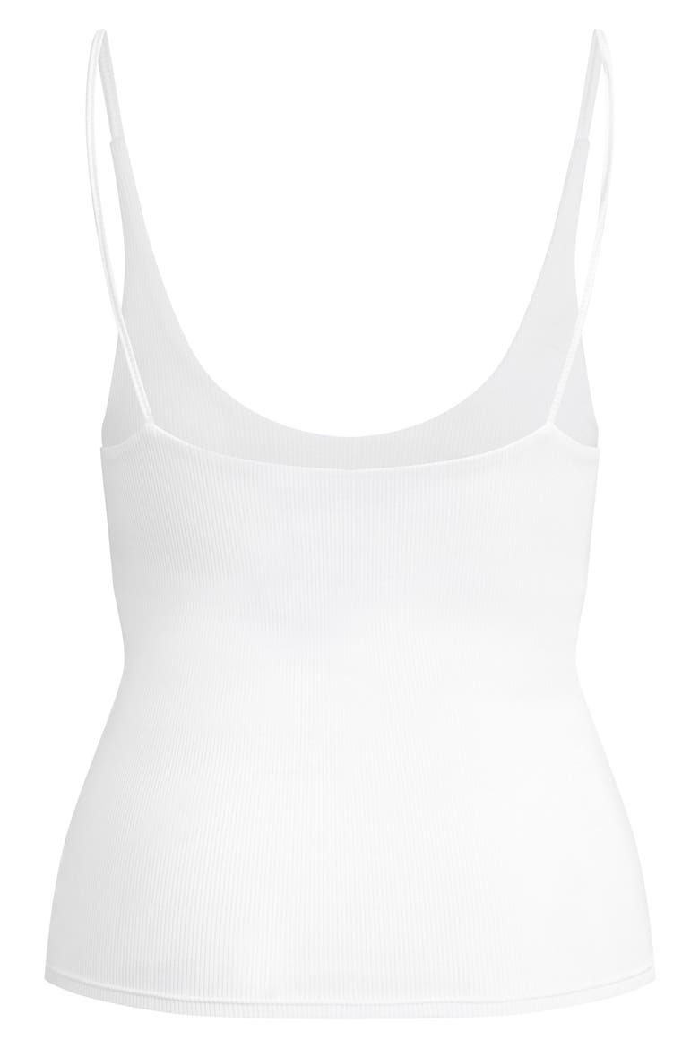 The Clara Rib Camisole, Alternate, color, WHITE