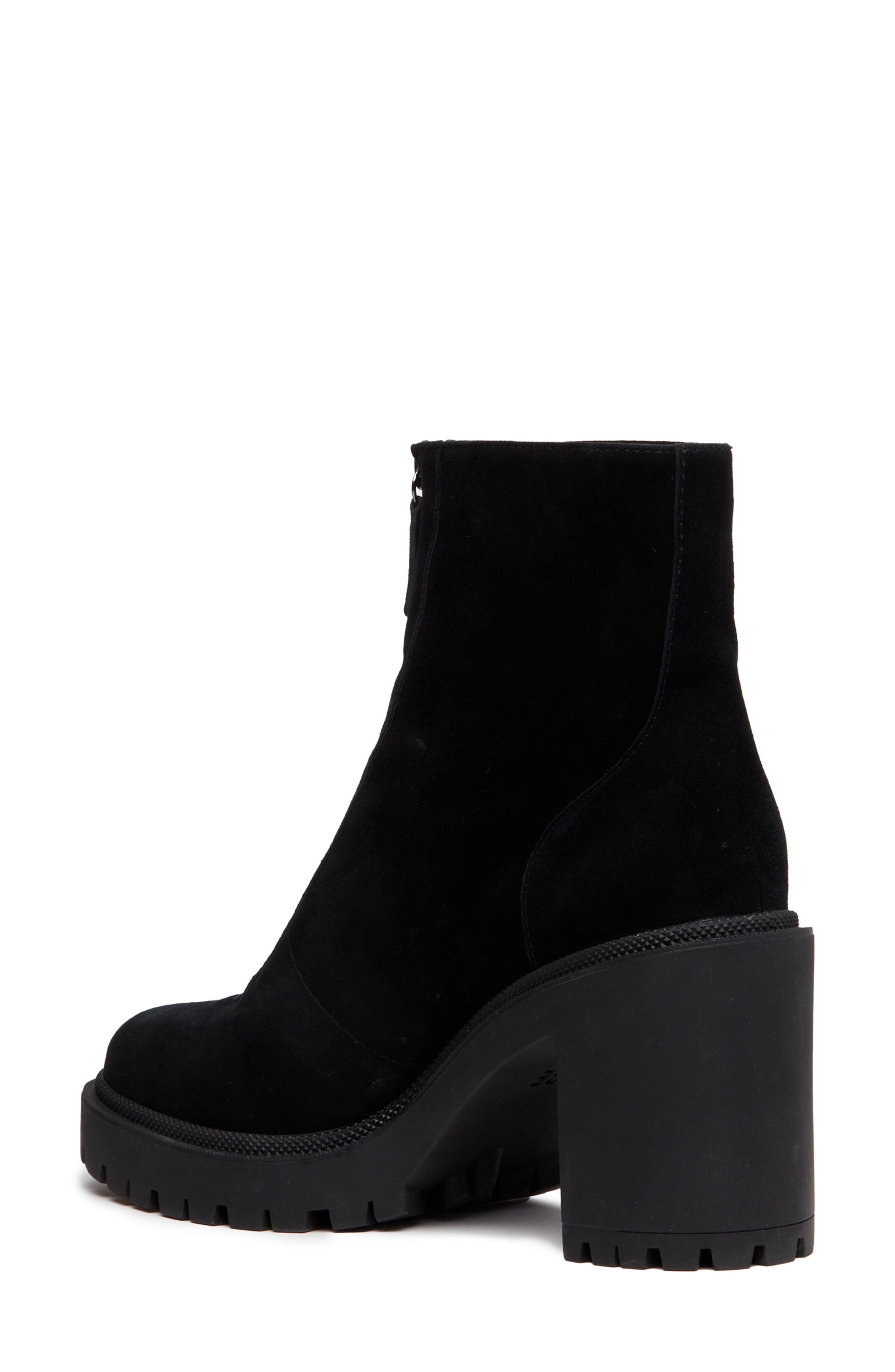 Brianne Water Resistant Lug Sole Bootie, Alternate, color, BLACK