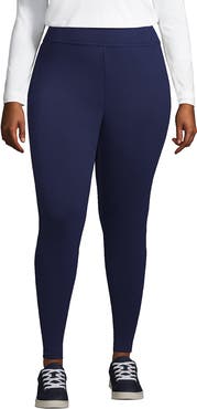 Lands' End High Rise Serious Sweats Fleece Lined Pocket Leggings