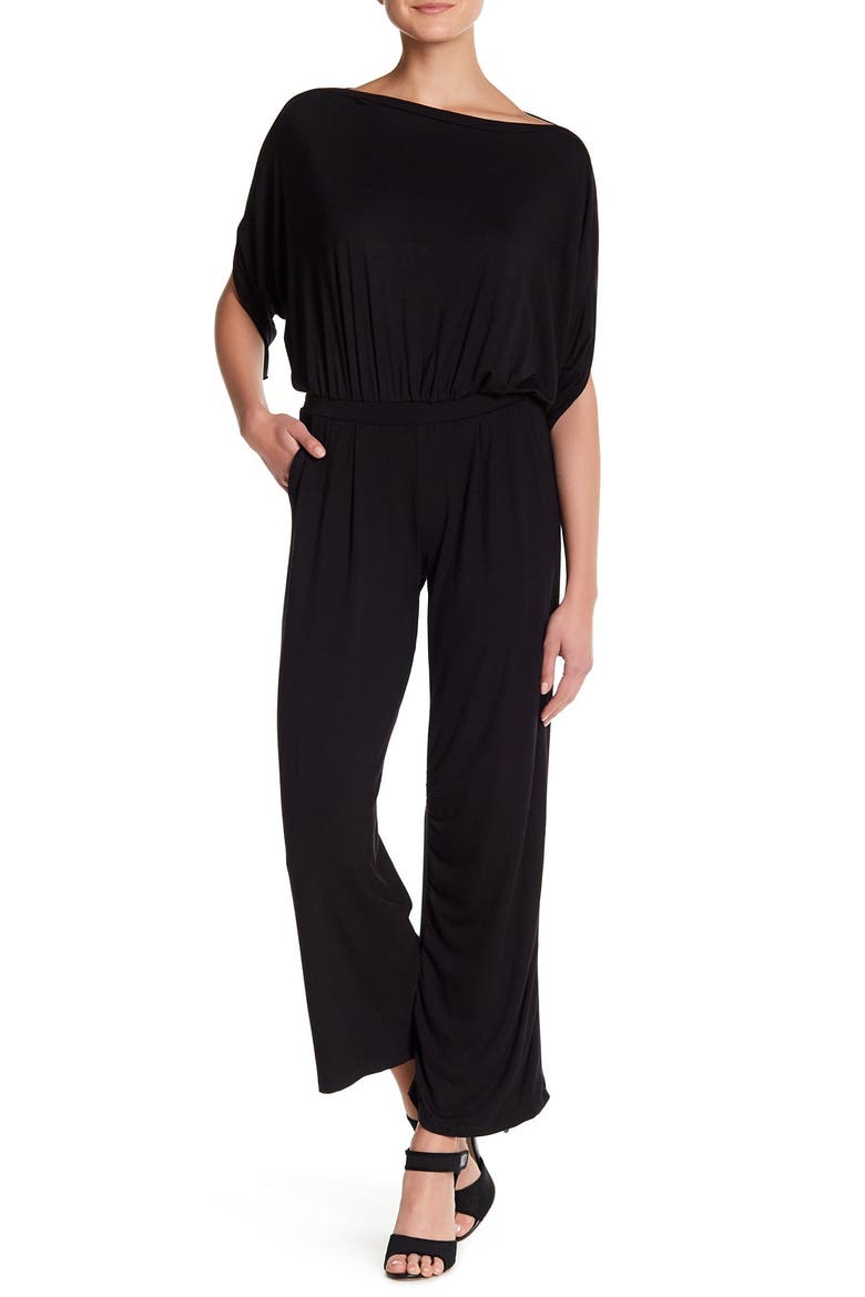 Raglan Sleeve Jumpsuit, Main, color, black