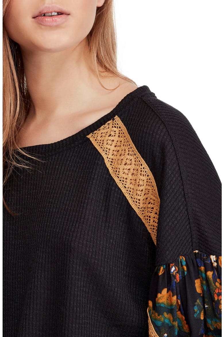 Casual Clash Top, Alternate, color, BLACK