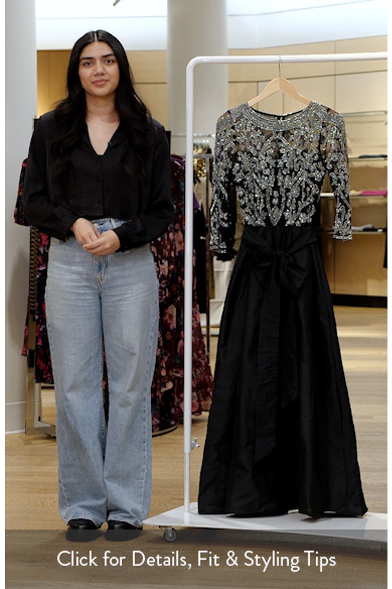 Embellished Illusion Neck Gown video