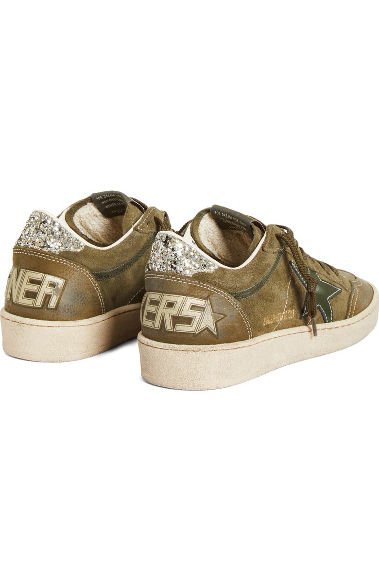 Golden Goose Ball Star Low Top Sneaker, Alternate, color, Olive Green/ Gold