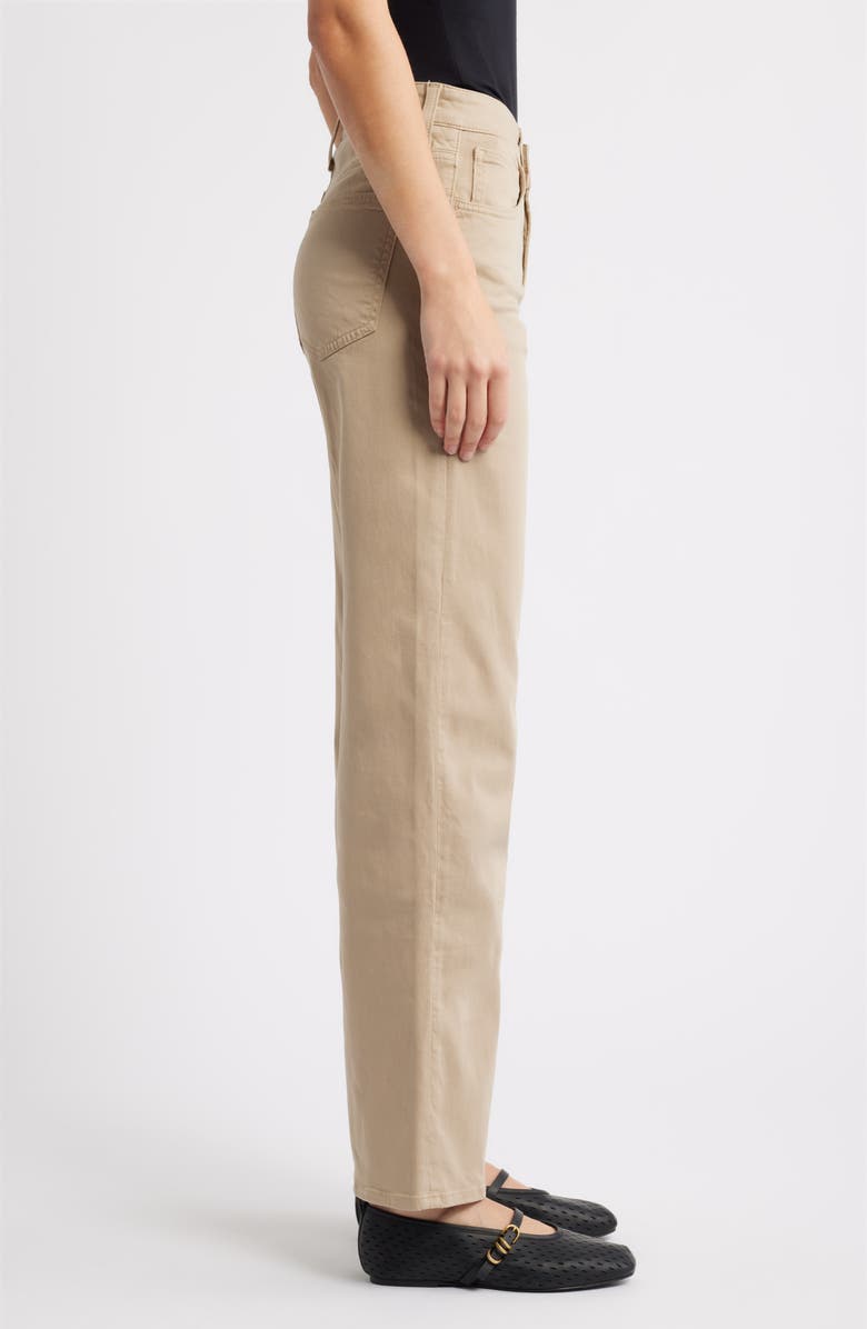 Mavi Jeans Alena High Waist Wide Leg Jeans, Alternate, color, French Beige Sateen