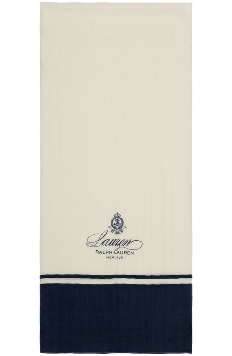 Polo Ralph Lauren Spring Logo Wool & Silk Oblong Scarf, Alternate, color,