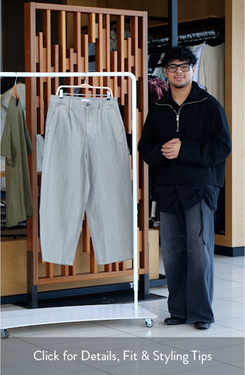 Herringbone Pleated Barrel Pants, sales video thumbnail