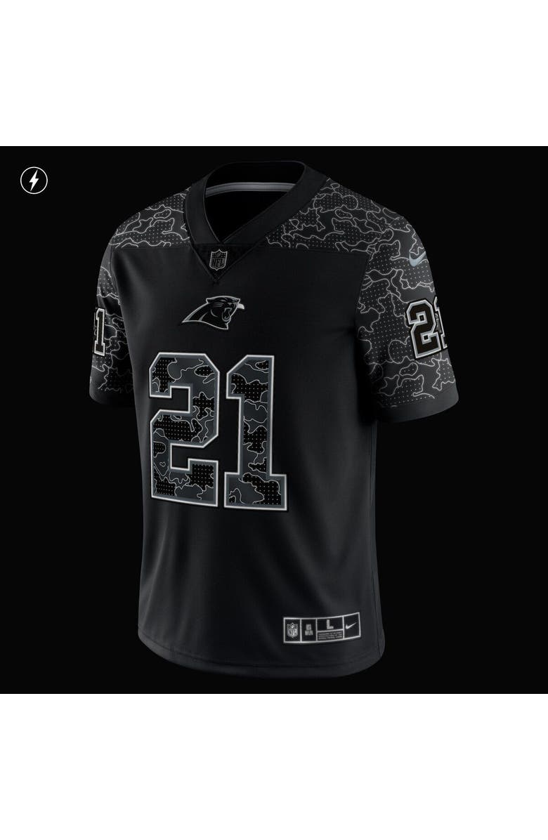 Nike Men's Nike Jeremy Chinn Black Carolina Panthers RFLCTV Limited Jersey, Alternate, color, 