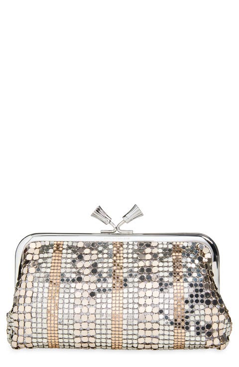 Maud Stripes Tassel Clutch