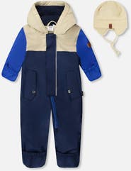 Deux par Deux Mid-Season One-Piece Outerwear with Hat