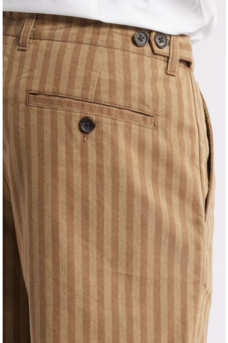 House of Aama Henry Workwear Pants, Alternate, color, TAN TONAL STRIPE