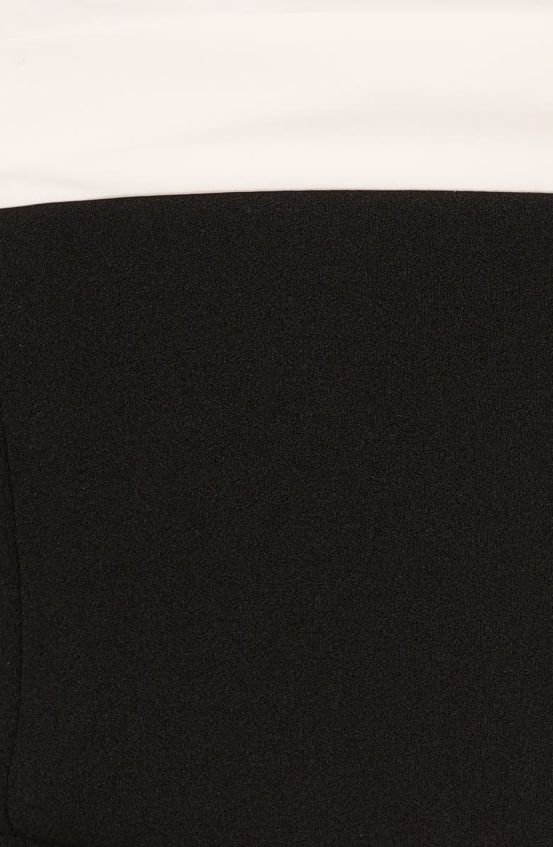 Adrianna Papell Strapless Taffeta & Crepe Jumpsuit, Alternate, color,