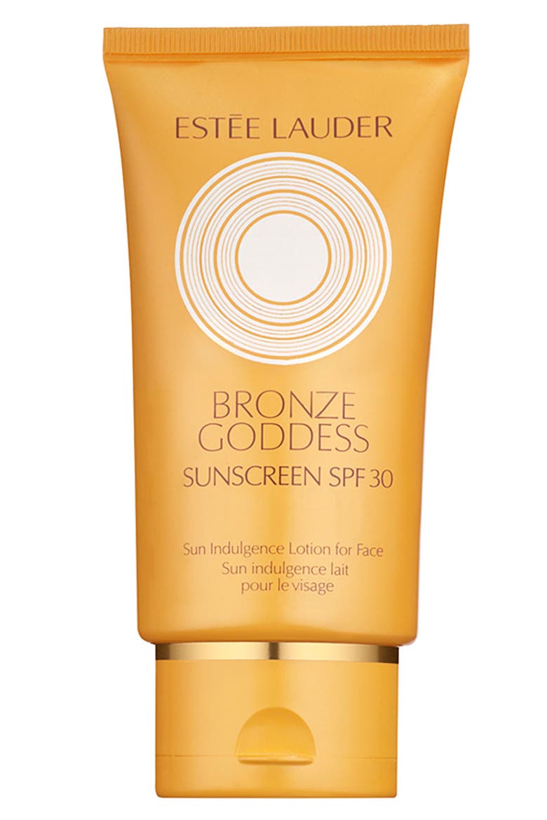 'Bronze Goddess Sun Indulgence' Lotion for Face Broad Spectrum SPF 30, Main, color, NO COLOR
