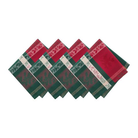 Merry And Festive Jacquard Napkins Set Of 4