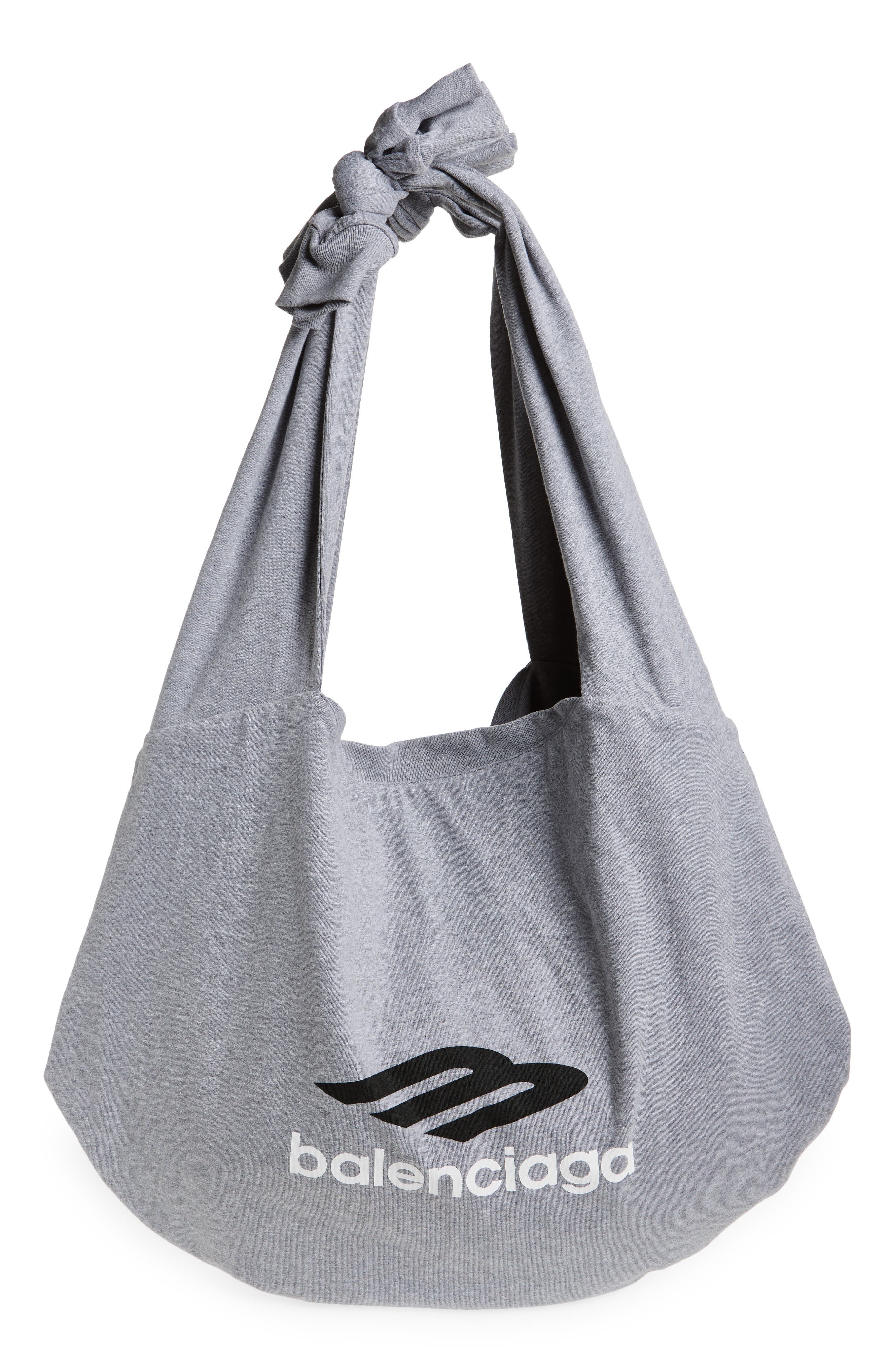 3B Logo Jersey Hobo Bag